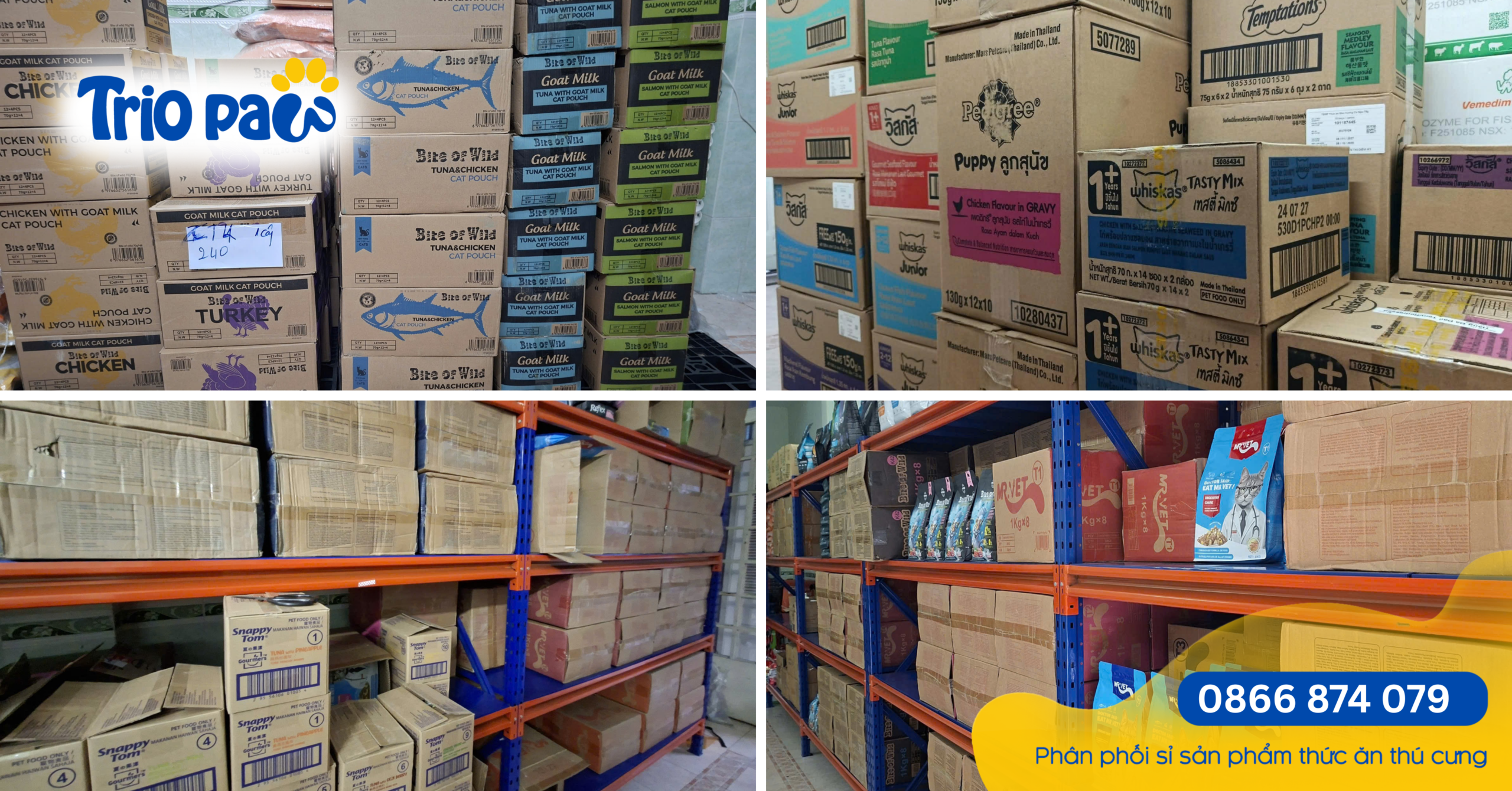 PHÂN PHỐI THỨC ĂN THÚ CƯNG CHO PET SHOP CHUNG CƯ