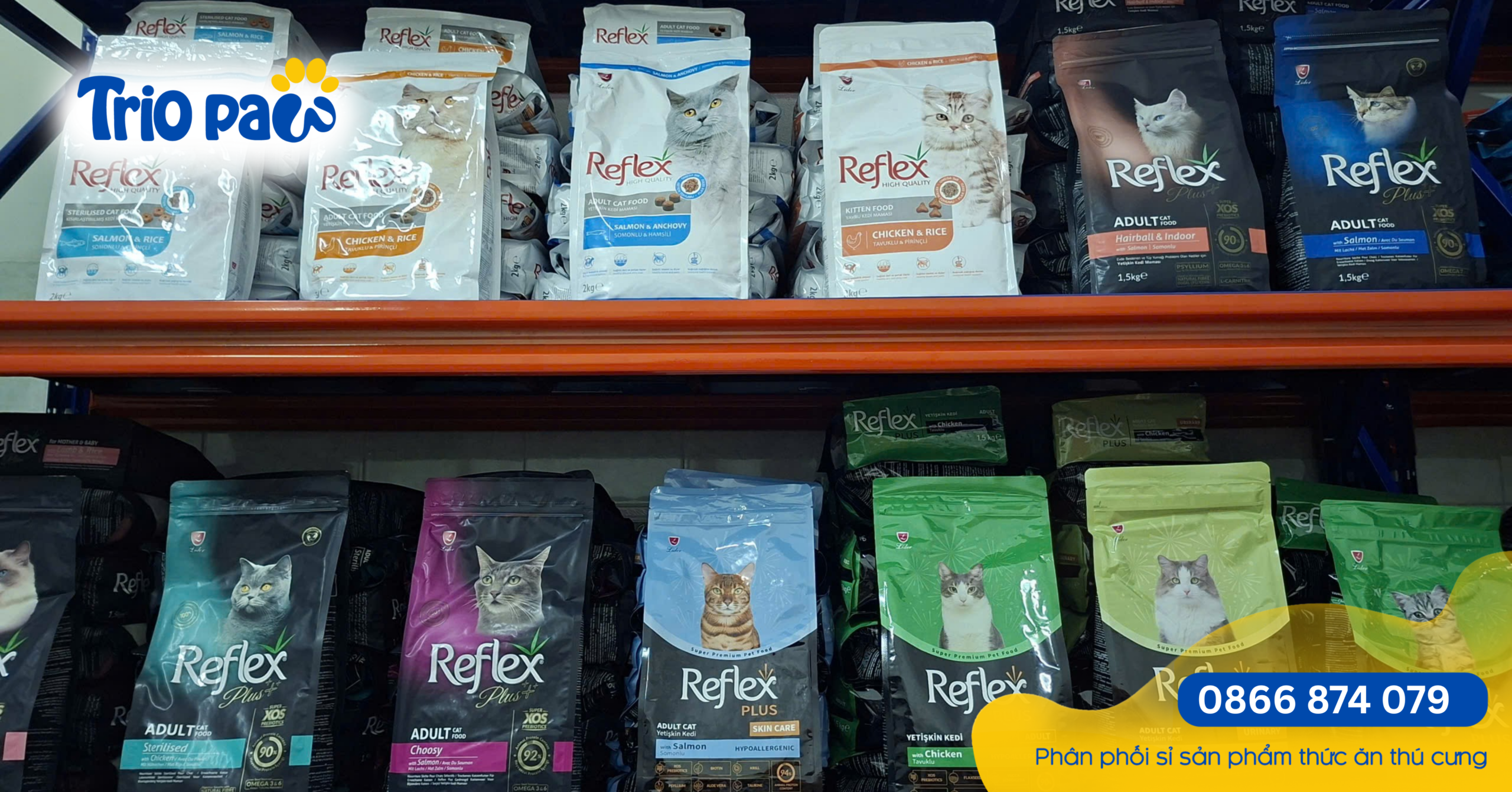 NHẬP SỈ HẠT REFLEX CHO PET SHOP TẠI TP.HCM CHÍNH HÃNG