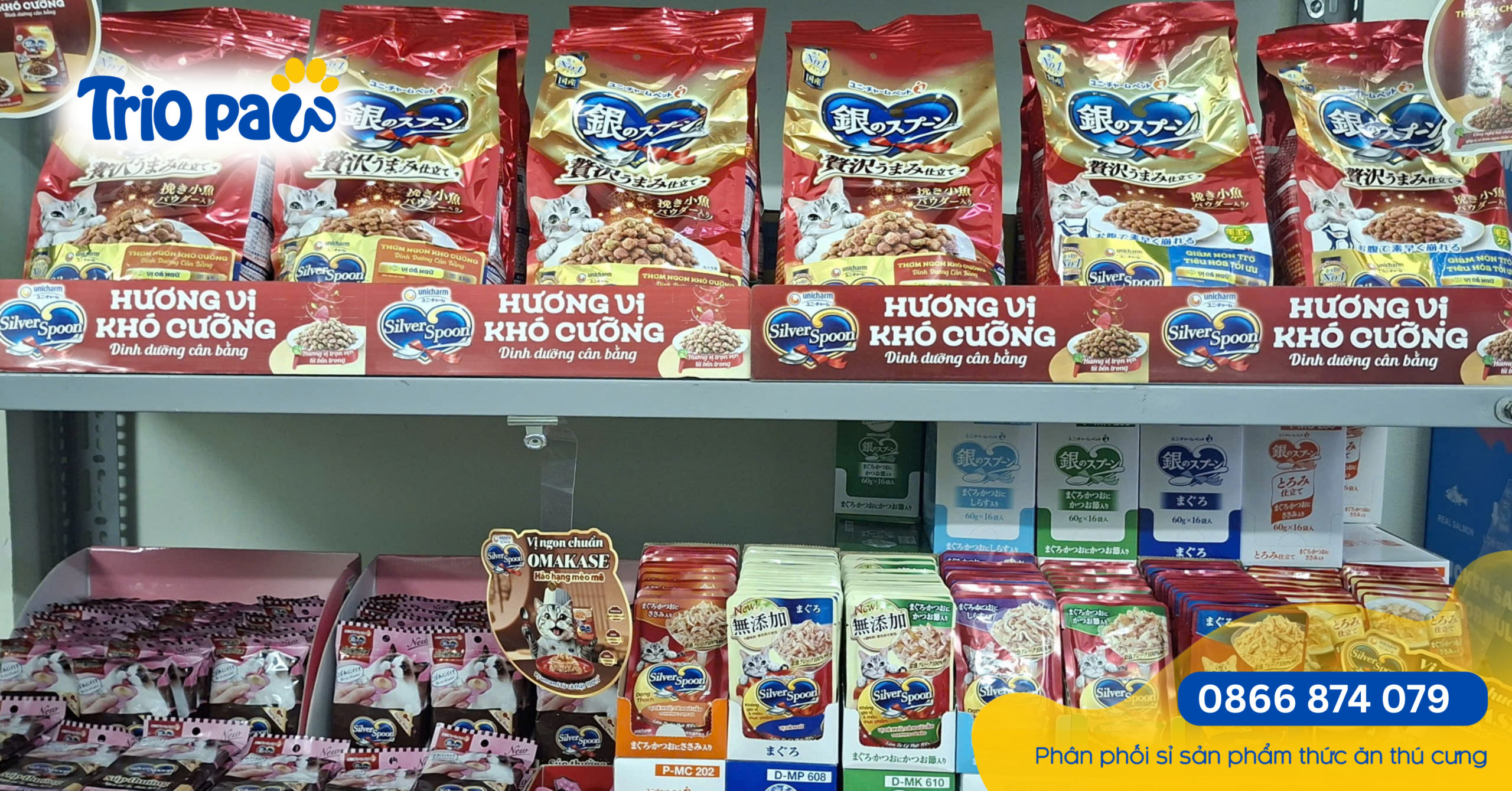 PHÂN PHỐI HẠT SILVER SPOON TẠI TP.HCM CHO PET SHOP